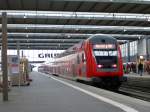 Doppelstockzug von München HBF nach Nürnberg HBF am 06.01.2013 in München HBF