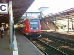 Doppelstockzug als Regionalbahn nach Tostedt.
Normalerweise fahren diese Zge als Regionalexpress nach Bremen.