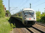 IC-Steuerwagen Bimdzf mit 10 IC Wagen und Schublok 120 146-6  als Sonderzug zum Kirchentag 2017 von Berlin nach Lutherstadt Wittenberg am 28.