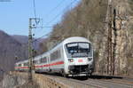 IC 2093 (Stuttgart Hbf-München Hbf) mit Schublok 101 088-3 bei Amstetten 16.2.19