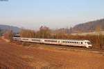 IC 2063 (Karlsruhe Hbf-Nürnberg Hbf) mit Schublok 120 144-1 bei Lorch 17.2.19