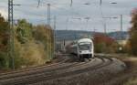 IC 2250 von Leipzig nach Frankfurt(M) Flughafen Fernbf kurz vor Fulda am 26.10.2011