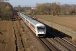 IC-Steuerwagen mit unbekanntem IC bei Bad Schnborn.