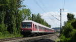 RB Süßen - Stuttgart kurz nach Verlassen des Bahnhofes Uhingen. Aufgenommen am 30.7.2018 14:18