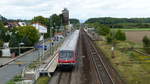 Ein RE70 nach Mannheim durchfährt Groß-Gerau Dornheim.