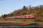 RB 19213 (Stuttgart Hbf-Süßen) mit Schublok 147 007-9 bei Reichenbach 20.3.19