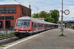 Am 03.05.19 war der 80-34 125 Bnrbdzf 481.1 auf der RB nach Plochingen unterwegs, hier beim halt in Eislingen(Fils)
