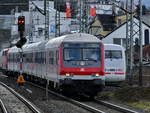 Der zusätzliche RB48-Ersatzzug auf dem Weg zur Endhaltestelle in Wuppertal-Oberbarmen, hier zu sehen im März 2021 bei der Durchfahrt in Wuppertal-Unterbarmen. (März 2021)