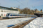 TRI Wittenbergersteuerwagen am Schluss des Zuges in Wuppertal Steinbeck, am 20.01.2024.