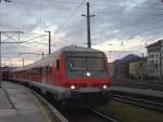 Eine RB von Salzburg nach Mnchen am 02.02.2008 abfahrbereit in Salzburg HBF.