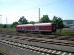 Dieser Stuerwagen steht einsam und verlassen auf dem Gelnde des Trierer Schienenfahrzeuginstandsetzungswerk.