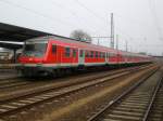 Steuerwagen Bauart Wittenberge als RE10 nach Leipzig im Bahnhof Cottbus.