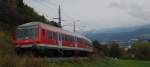R 5420 entflieht dem wolkenverhangenen Innsbrucker Talkessel und wird in krze den Hp Allerheiligenhfe erreichen.