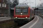 Hier RB21526 von Lbeck-Travemnde Strand nach Lbeck Hbf., bei der Einfahrt am 31.1.2011 in Lbeck Hbf.