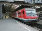 Hier ein RE10 von Cottbus nach Leipzig Hbf., bei der Einfahrt am 22.4.2011 in Leipzig Hbf.