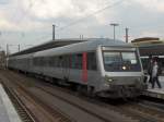 Steuerwagen der Abellio Rail NRW in Bochum Hbf. Noch wird die 
RB 40 (Ruhr-Lenne Bahn) mit Lokbespannten Wendezgen bedient, diese sollen aber schon bald durch FLIRT-Elektrotriebwagen ersetzt werden.