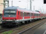 Ein Wittenberger Steuerwagen als RE von Passau nach Mnchen Hbf am 3.5.2006 bei der Einfahrt auf Gleis 4 des Plattlinger HBF.
