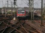 Am 1.8.14 kam ein RE/RB mit einigen Wagen und Wittenberger Steuerwagen durch den Düsseldorfer HBF gefahren.