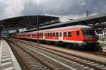 Hier eine RB20 (RB16316) von Halle(Saale) Hbf. nach Eisenach, bei der Einfahrt am 19.8.2014 in Erfurt Hbf. Zuglok war 182 024.