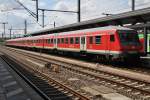 Hier eine RB20 (RB16320) von Halle(Saale) Hbf. nach Eisenach, bei der Einfahrt am 19.8.2014 in Erfurt Hbf. Zuglok war 182 501-7.