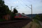 Auch seit Fahrplanwechel Geschichte, Reggionalbahn/Express von Eisenach nach Halle/Saale kurz nach Bahnhof Bad Kösen am morgen des 30.06.2015 