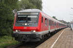 Steuerwagen der Bauart Wittenberge(Basis:y-Wagen/Halberstädter)als Kreuzfahrer-Leerzug von Rostock Hbf nach Warnemünde bei der Durchfahrt im Haltepunkt Rostock-Holbeinplatz.17.06.2016
