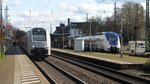 Die 460 505-5 der MRB und 442 660 der National Express beim Halt in Bonn-Mehlem in Richtung Köln.
DEN 01.04.2016