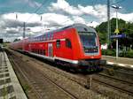 Doppelstock-Steuerwagen (3. Gattung) als RE4 nach Aachen Hauptbahnhof im Bahnhof Wuppertal-Oberbarmen.(13.07.2017) 	
