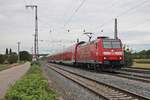 Einfahrt 16.09.2016 von 146 114-4  Baden Württemberg erfahren/Landkreis Emmendingen  mit ihrem RE (Offenburg - Basel Bad Bf) in den Bahnhof von Müllheim (Baden).