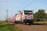 Durchfahrt am Nachmittag des 28.08.2019 von 146 227-4  Bahnprojekt Stuttgart-Ulm  mit ihrer RB (Offenburg - Basel Bad Bf) durch den Haltepunkt von Auggen in Richtung Schweiz.