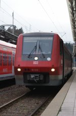 29.11.2009 in Rottweil am Gleis 4 ,RE 22313 mit 611 038 nach Neustadt.
