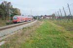 RB 59147 von Treuchtlingen nach München bei Rohrbach, 21.10.2017