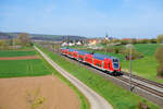 445 064 DB Regio als RE 4647 (Aschaffenburg - Bamberg Hbf) bei Staffelbach, 24.04.2021