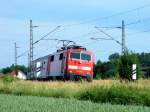 RE 4252  Radlzug  nach Ulm Hbf am 14.06.08 kurz nach Plattling.