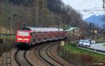 DB 111 201-0 + DB 111 210-1 mit RE 4062 Mnchen - Passau, KBS 880 Nrnberg - Passau, fotografiert bei Hausbach am 04.04.12 