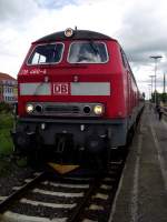 218 460-4 steht mit RB in Marktoberdorf am 16.08.11