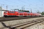 Die 111 187-1 mit RB von Mnchen nach Mittenwald in Laim am 16.08.2013