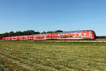 Der RE 4365 auf der RE 5 von Rostock Hbf nach Elsterwerda am 20.05.2018 in Nassenheide.