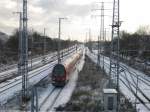 An dem Morgen nach dem Schneesturm.