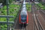 RE 18132 von Cottbus nach Magdeburg bei der Ausfahrt Potsdam Hauptbahnhof.