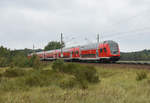 RE1 kurz nach der Abfahrt vom Bahnhof Büchen.