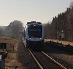 VT 648 497 erreicht als RB 58 (Osnabrück Hbr - Bremen Hbf) den Bahnhof von Wildeshausen.