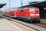 RHEINE (Kreis Steinfurt), 15.08.2009, 111-135-0 als Regionalexpress nach Emden Hbf