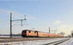 DB Regio 111 141 mit RE 9 (14060) Osnabrück Hbf - Bremen Hbf (Diepholz, 22.01.16).