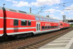 S-Bahn Dresden D-DB 50 80 26-81 195-2 DBpza 780.4 im RE 16516 von Dresden Hbf nach Leipzig Hbf, am 17.07.2023 in Leipzig-Engelsdorf.