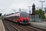 442 312 / 812 erreicht mit 442 117 / 617 als RE 50 nach Leipzig Hbf den Bahnhof Dresden-Mitte. Mittlererweile stehen mindestens zwei weitere Garnituren dieser Baureihe in Dresden-Altstadt, sodass wohl bald die 145er aus Dresden verschwinden werden. 05.10.2012