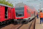 Am Morgen des 11.06.2013 entgleiste im Bahnhof Schkeuditz, aus noch ungeklrter Ursache, der Steuerwagen der wegen des Hochwassers ber Leipzig umgeleiteten Regionalbahn aus Wittenberg mit Fahrtziel