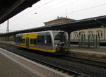 Burgenlandbahn 672 911 als RB 34915 nach Zeitz, am 16.04.2016 in Weißenfels.