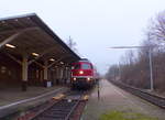 EBS 232 690-8 mit dem DPE 6601 nach Buttsädt, am 12.01.2018 in Sömmerda.