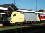 ES 64 U2-018 von Dispolok steht am 15.Oktober 2011 mit der RB 16329 nach Halle(S)Hbf in Eisenach.
